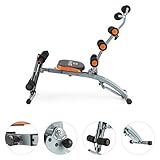 CAPITAL SPORTS Sixish Core Bauchtrainer Body-Trainer (pulverbeschichteter Stahl, drehbarer Sitz, stoßfangende Polsterung, individuelle Anpassung durch Stecksicherungen) silber-orange oder silber - 2