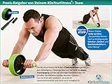 AB-Roller / Bauchtrainer / Bauch Roller »TheBodyWheel« / Ideal für Schulter-, Rücken- und Bauchmuskeltraining / zerlegbar, Farbe grün - 9