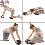 Ultrasport Premium Bauchtrainer AB Roller inkl. Knieauflage und Trainingsanleitung - 5