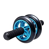 DXP Bauchtrainer Roller AB Wheel mit Knie Pad Bauchroller Fitnessworkout für die Bauchmuskeln Neu DJFL01 Blau - 2