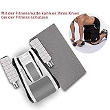 GANZTON Abdominal Trainer Bauchtrainer Dreieckstütze Design Abdominal Roller Ab Trainer Rad Wheel Core Abdominal Bauchroller Workout Fitness Exerciser Mit Kniepolster für Body Fitness Krafttraining Yoga Gymnastik - 5