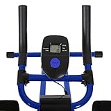 Klarfit AB Cruncher Bauchtrainer Fitnesstrainer (stabile Metallschiene mit Leichtlauf-Rollsystem, vier Trainingsstufen, Trainingscomputer mit Stoppuhr, Kalorienrechner und Bewegungszähler) schwarz oder blau - 4