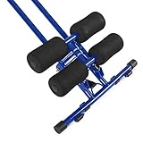 Klarfit AB Cruncher Bauchtrainer Fitnesstrainer (stabile Metallschiene mit Leichtlauf-Rollsystem, vier Trainingsstufen, Trainingscomputer mit Stoppuhr, Kalorienrechner und Bewegungszähler) schwarz oder blau - 5