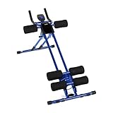 Klarfit AB Cruncher Bauchtrainer Fitnesstrainer (stabile Metallschiene mit Leichtlauf-Rollsystem, vier Trainingsstufen, Trainingscomputer mit Stoppuhr, Kalorienrechner und Bewegungszähler) schwarz oder blau - 6