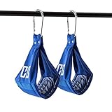 Capital Sports Armlug Ab Slings Bauchtrainingsschlaufen Armschlaufen Paar für Bauchtraining (weich gepolstert, Metall-Karabinerhaken, bis max. 120 kg Körpergewicht) schwarz oder blau - 2