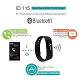 Smart Watch, I5 Plus Smart Uhr Handy Uhr Mehr Intelligent Uhr Pedometer Kalorie Caluler Smartwatch Bluetooth 4.0 Für iOS 7 Oder Höher Version und Mehr Android 4.3 Oder Eine Höhere Version (Schwarz) - 2