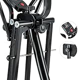 Klarfit Bogera X Crosstrainer Air Walker Heimtrainer (Ergometer, Trainingscomputer mit LCD-Display, klappbar, 100 kg max.) schwarz - 4