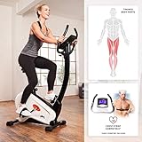 SportPlus Ergometer, ca. 9 kg Schwungmasse, Benutzergewicht bis 120 kg, geprüft nach EN ISO 20957-1, 957-5, mit optionaler Smartphone-Steuerung über Cardiofit App, SP-HT-9800-iE - 3