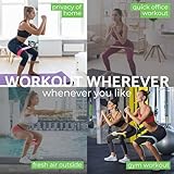 Gymnastikbänder Set Widerstandsbänder – Loop Gummi Fitnessbänder (5) – KOSTENLOSES EBOOK – Gymnastikband Übungsband Fitnessband Widerstandsband Miniband für Crossfit Pilates Fitness Muskelaufbau Yoga und Therapie – Training für Ihren Körper Beinen Hintern - 3