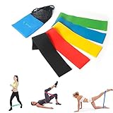 Widerstandsbänder Beine / Fitnessbänder Gummi Ring / 6er Set Stark Gymnastikbänder / übungsband Therabänder Kraftsport für Beine und Arme Ideal für Reha Physiotherapie Pilates Yoga Crossfit zu Hause Training oder im Freien - 2