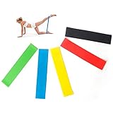 Widerstandsbänder Beine / Fitnessbänder Gummi Ring / 6er Set Stark Gymnastikbänder / übungsband Therabänder Kraftsport für Beine und Arme Ideal für Reha Physiotherapie Pilates Yoga Crossfit zu Hause Training oder im Freien - 5