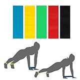 Widerstandsbänder Beine / Fitnessbänder Gummi Ring / 6er Set Stark Gymnastikbänder / übungsband Therabänder Kraftsport für Beine und Arme Ideal für Reha Physiotherapie Pilates Yoga Crossfit zu Hause Training oder im Freien - 6