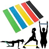 Widerstandsbänder Beine / Fitnessbänder Gummi Ring / 6er Set Stark Gymnastikbänder / übungsband Therabänder Kraftsport für Beine und Arme Ideal für Reha Physiotherapie Pilates Yoga Crossfit zu Hause Training oder im Freien - 9