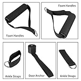 TTLIFE 11pcs yoga Bänder Widerstandsbänder Yogagurte Strap Belt Transportbeutel  Gymnastikbänder expander Latex Stretch-Widerstand-Bänder Fitnessbändern Gymnastikbänder exercise bands Yoga tension rope Loops für Yoga Pilates Reha-Sport Physio-Gymnastik Für Männer Frauen aus natürlichem Latex - 5