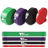 Amzdeal Fitnessbänder Premium Latex Widerstand-Bänder Trainingsbänder Strap Training Loop CrossFit-Band zur Stärkung der Muskulatur für Gewichtstraining und Yoga - 4