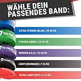 VIA FORTIS Premium Fitnessbänder mit praktischer Tasche – Klimmzug-Band für CrossFit Calisthenics oder Freeletics Workout – Resistance Band / Widerstandsband in verschiedenen Größen - 5