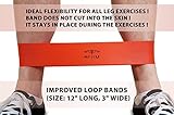 4FitU Resistance Loop Bands-Extra Wide and Extra Long Stretch Bands-Fitness Bands. Set of 4 (Light, Medium, Heavy,Extra Heavy). Great Exercise for Men and Women. Best for Yoga and Pilates Workout. Good for Strengthening Training. Rehabilitation,Physiotherapy Aid.100% Natural Latex. Medium to Heavy Resistance Set.