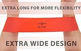 4FitU Resistance Loop Bands-Extra Wide and Extra Long Stretch Bands-Fitness Bands. Set of 4 (Light, Medium, Heavy,Extra Heavy). Great Exercise for Men and Women. Best for Yoga and Pilates Workout. Good for Strengthening Training. Rehabilitation,Physiotherapy Aid.100% Natural Latex. Medium to Heavy Resistance Set. - 2