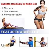 Mture Widerstandsbänder Fitnessbänder Yogagurte Strap Belt Body-Tube 100 % Naturlatex beschichtete Röhren Ideal für Heimfitness, Yoga, Pilates -11-teiliges Set - 3