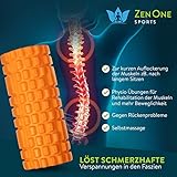 ZenRoller Faszien-Rolle mit Gratis E-Book & Übungsposter | Massagerolle - 5