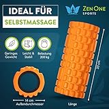 ZenRoller Faszien-Rolle mit Gratis E-Book & Übungsposter | Massagerolle - 6