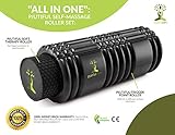 PJUTIFUL SELBSTMASSAGEROLLEN SET – „All in 1“ Faszienrolle: Inklusive Übungsvideos und Übungsposter. 100% Geld – zurück Garantie. 2 hochwertige Faszien Roller (wird auch Foam Roller, Blackroll oder Fitnessrolle genannt ) – zur ultimativen Entspannung und Behandlung des Bindegewebes. - 3