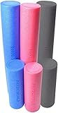 PhysioWorld Schaumstoffrolle, 45 x 15cm / 90 x 15cm, Blau/Pink - 5