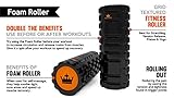 Die Originale Faszienrolle aus Schaumstoff :: Inklusive Aufbewahrungstasche :: Der Standard-Foam Roller (mittel) hat eine strukturierte OberflŠche, ideal fŸr die Faszientraining-Entspannung, CrossFit, Pilates, Yoga-RŸckenŸbungen und Physiotherapie :: Die Selbstmassagerolle hat eine 100% Geld-zurŸck-Garantie & lebenslange GewŠhrleistung - 3