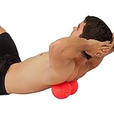 Massageball 12cm – Massagerolle, Ergonomische Wirbelsäulen- & Bindegewebsmassage, Myofasziale Entspannung für Nacken, Obere & Untere Rückenpartie, Entspannung und Tiefenmassage. Mit KOSTENLOSEM Ebook - 3