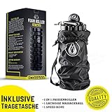 TeamSoda Fitness Massage-Set: 2 in 1 Faszienroller + Lacrosse Massageball + Speed rope - 2