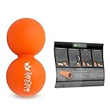 ZenBall Duo Massage-Ball mit GRATIS E-BOOK | Extra: Tasche & Einstiegsguide | Faszien-Ball - 9