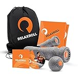 Relaxroll (Das Original) Faszienrolle Massagerolle, AchillX & Ball 10 cm, inkl. Übungs-DVD und Übungs-Flyer