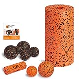 Blackroll Orange (Das Original) DIE Selbstmassagerolle - Komplett-Set PRO mit miniBAG, Übungs-DVD, -Poster und -Booklet