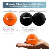 Premium Massageball Set “Deep Relax” von Sportastisch :: 2 hochwertige Massagebälle im Set: Einzelball und Duoball :: in geprüfter Qualität :: verschiedene Zonen :: mittlerer Härtegrad, ideal für Einsteiger oder Fortgeschrittene :: ideal zur Behandlung schmerzender Faszien :: optimales Training für Rücken, Wirbelsäule, Arm und Schultern: inklusive 3 Jahren Sportastisch Produktgarantie - 3