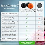 Premium Massageball Set “Deep Relax” von Sportastisch :: 2 hochwertige Massagebälle im Set: Einzelball und Duoball :: in geprüfter Qualität :: verschiedene Zonen :: mittlerer Härtegrad, ideal für Einsteiger oder Fortgeschrittene :: ideal zur Behandlung schmerzender Faszien :: optimales Training für Rücken, Wirbelsäule, Arm und Schultern: inklusive 3 Jahren Sportastisch Produktgarantie - 7