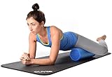 KAWANYO Pilatesrolle Faszienrolle Physio Fitness Yoga Massage Rolle 45 cm blau - 2