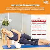 SISSEL Core-Trainer Pilates Roller inkl. Übungsposter, weiß - 4
