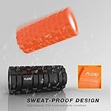 Plemo Foamroller Fitness Schaumstoffrollen Fester und Sanft Strukturierter Muskelroller für Physiotherapie / Training / Stretching und Gymnastik, Anti-Rutsch-Design (Organge) - 4