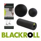 BLACKROLL KOMPLETT-SET-PLUS (6-teilig) inkl. Blackroll standard Farbe schwarz und DVD mit vielen Übungsanleitungen + Blackroll MINI + Ball 8 cm + Ball 12 cm + DuoBall 8 cm + Sportbeutel - 3