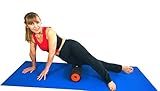 TripleRoll Blue »3 in 1« — Massagerolle zur Selbstmassage — Faszienrolle — Trigger Point Stick — Foam Roller — Faszien-Set für Fitness Pilates Yoga — Top-Qualität mit 9 unterschiedlichen Zonen in 3 Härtegraden — ETWAS HÄRTER als unsere »TripleRoll Black 3 in 1« — besonders geeignet für bereits gut trainierte Menschen — optimale Länge 45 cm — incl. Übungsvideos für Rücken, Beine, Arme usw. für Anfänger und Fortgeschrittene — minimale umweltfreundliche Verpackung — 10 Jahre Garantie - 4