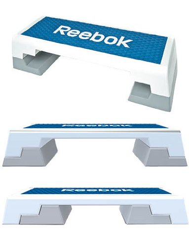 Reebok Step blau weiss Stepper 7.5 kg Steppbrett Step Aerobic Training Fitness - 2