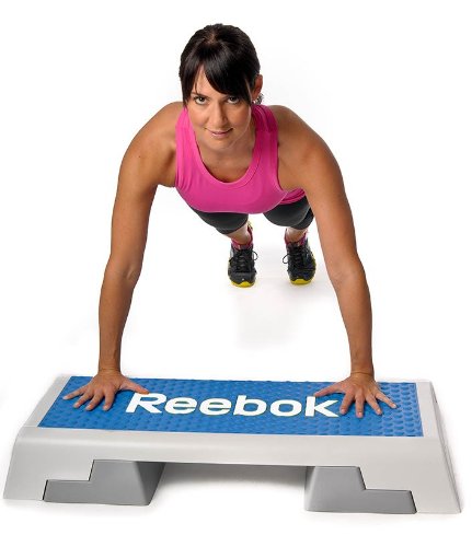 Reebok Step blau weiss Stepper 7.5 kg Steppbrett Step Aerobic Training Fitness 