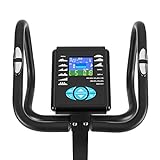 CAPITAL SPORTS Durate X77 Cardiobike Heimtrainer Fitnessbike Ergometer (Trainingscomputer mit LCD-Display, Trainingsprogramme: H.R.C.; T.H.R.; Körperfett, 9 feste Programme, belastbar bis 100 kg) schwarz oder silber - 5