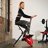 TecTake Fitness Fahrrad Hometrainer klappbar mit Computer - 3