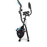 CAPITAL SPORTS Azura 2 X-Bike Ergometer Heimtrainer für Ausdauertraining und Cardio (3kg Schwungmasse, 8-stufiger Widerstand, faltbar, max. 100 kg, mit Trainingscomputer) in schwarz blau - 4