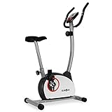 Klarfit MOBI-Basic-10 Fitnessbike Heimtrainer Ergometer (Tretsystem: 4kg Schwungrad mit magnetischem Bremssystem, stufenlos einstellbarer Widerstand, Trainingscomputer mit LCD-Display, belastbar bis 100kg) silber oder weiß