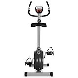 Klarfit MOBI-Basic-10 Fitnessbike Heimtrainer Ergometer (Tretsystem: 4kg Schwungrad mit magnetischem Bremssystem, stufenlos einstellbarer Widerstand, Trainingscomputer mit LCD-Display, belastbar bis 100kg) silber oder weiß - 3