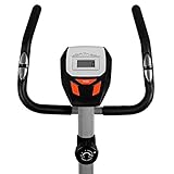 Klarfit MOBI-Basic-10 Fitnessbike Heimtrainer Ergometer (Tretsystem: 4kg Schwungrad mit magnetischem Bremssystem, stufenlos einstellbarer Widerstand, Trainingscomputer mit LCD-Display, belastbar bis 100kg) silber oder weiß - 4