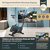 skandika Ergometer Atlantis SF-1600 mit App Steuerung und iConsole Trainingskontrolle, Körperfettmessung, 10 kg Schwungmasse, 32-stufige elektronische Widerstandseinstellung, schwarz/blau - 4