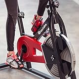 TecTake Indoor Cycling Fitness Bike Ergometer Fahrrad Rad Heimtrainer mit Computer - 5